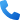 Curved blue telephone symbol