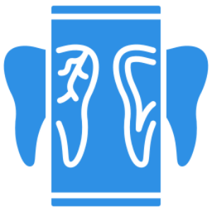 Blue foot outlines on rectangular panel